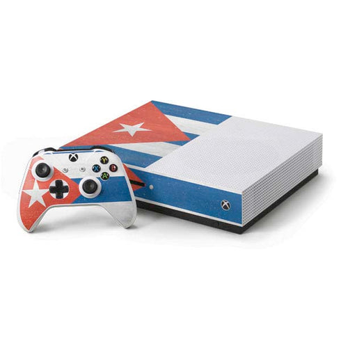 Cuban Flag Distressed Xbox One Skins
